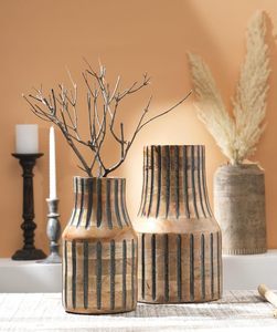 Vase à fleurs en bois de style ferme moderne, éco-responsable, transparent et glacé, prix de gros pour les magasins de détail et l'exportation - Product Image 5