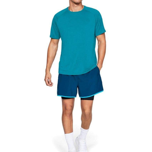 Logo personnalisé vierge extensible hydrophobe résistant aux taches respirant super fibre à manches courtes sport hommes imperméable t-shirt - Product Image 3