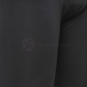 2024 High Street Style Hombres Pantalones cortos de compresión para correr Cintura elástica Logo Poliéster sólido Malla transpirable-Servicio OEM disponible - Product Image 6