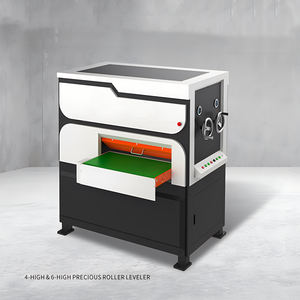 Máquina enderezadora hidráulica de placas de acero inoxidable con motor para nivelar piezas pequeñas de tamaño mediano 0,5-2,5mm - Product Image 4