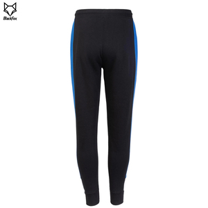 Ensemble de survêtement pour homme avec sweat-shirt à capuche zippé et pantalon de jogging, color block noir, bleu, blanc, sportif, manches longues, pour l'automne - Product Image 6