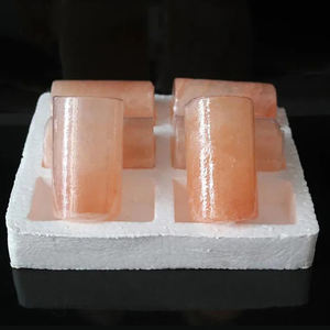 แก้วเกลือหิมาลัยสีชมพูธรรมชาติทำด้วยมือแกะสลัก100% สำหรับการตกแต่งบ้านที่หรูหราหรือการดื่มที่มีสีสัน - Product Image 2