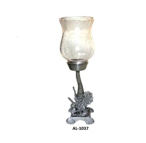 Home Decoration Multi Design Bulk Cheap Aluminum <b>Candle</b> Holder Luxury Single <b>Candle</b> Use Empty <b>Candle</b> <b>Stick</b> Holder - Product Image 3