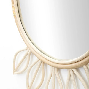 Estilo bohemio, decoración de habitación de guardería, artesanía, espejo de pared, rústico tejido a mano, decoración de arte innovadora para dormitorio de niños - Product Image 6