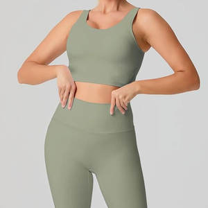 Nouveau femmes sans couture Yoga ensemble Fitness sport 2 pièces vêtements de sport femmes Gym Yoga ensemble entraînement ensembles Yoga haut - Product Image 3