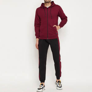 Conjunto Deportivo de Invierno para Hombre, Corte Regular, Transpirable, 100% Algodón, Sudadera con Capucha y Pantalones Jogger - Product Image 1