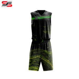 Ensembles de maillots de basket-ball pour hommes kits de vêtements de sport respirants 2025 uniformes de basket-ball de bonne qualité - Product Image 3