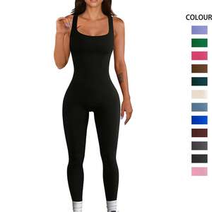 Body de Yoga sin Costuras, Retracción Abdominal, Alta Elasticidad, Sexy, Ropa Deportiva, Body de Manga Larga, Mono para Mujer - Product Image 1
