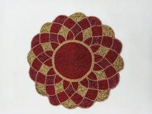 Sets de table classiques européens écologiques en nacre avec perles - Product Image 2