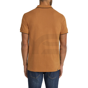 Polo de verano de marca personalizada para hombre, nueva moda informal, transpirable, de algodón, manga corta, jersey liso, camiseta sólida de talla grande - Product Image 2
