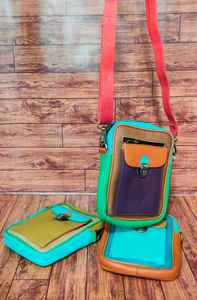 Hot New Élégant Léger En Cuir Véritable Sac À Bandoulière Unique Bouton Conception Multicolore Recyclé Sac À Main Grande Capacité pour - Product Image 2