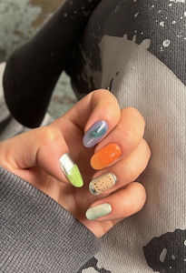 Ongles en gel semi-durcis de qualité professionnelle coréenne 100% réels, autocollants pour ongles, vegan, sans cruauté, non toxiques, manucure personnalisée - Product Image 4