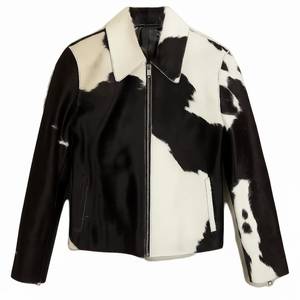 เสื้อแจ็คเก็ตหนังวัวแท้สำหรับผู้หญิง กันน้ำ หนังวัวแท้ พร้อมตกแต่งโลโก้ตามสั่ง สำหรับฤดูหนาว แจ็คเก็ตสำหรับผู้ชาย - Product Image 1