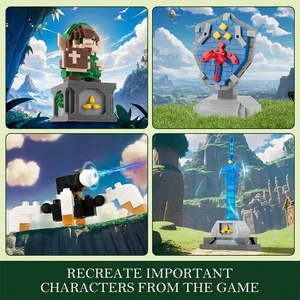 Bloques de Construcción Lego Moc Link para Zelda BOTW, Juego de Construcción Educativo con Plástico ABS, Escudo y Espada - Product Image 6