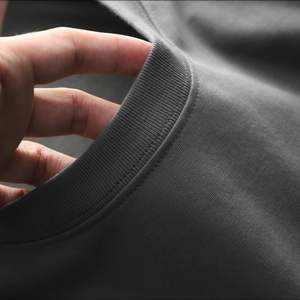 เสื้อยืดผ้าฝ้ายพิมพ์ลายสำหรับผู้ชายเสื้อยืดดีไซน์ไหล่ทรงโอเวอร์ไซส์เสื้อยืดพิมพ์ลายคุณภาพตามสั่งดีไซน์ใหม่ - Product Image 4