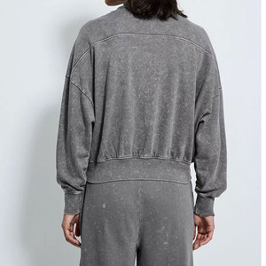 Acid Wash Sweat Suit For Women Cozy Vintage Look Tracksuit <b>Aesthetic</b> Women Acid Wash Tracksuit 2026 - Product Image 3