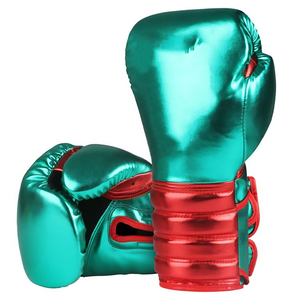 Guantes de boxeo de cuero PU, guantes de boxeo profesionales, brillantes, a granel, baratos, venta al por mayor - Product Image 5