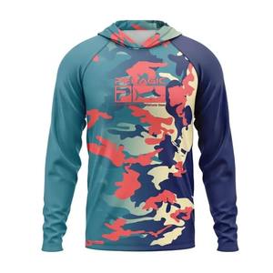 <b>Men's</b> Hood Fishing <b>Shirts</b> UPF 50 Waterproof Jersey Anti-UV Yacht Sea Fish Hoodies Maillot <b>Beach</b> Gear Lightweight Long Sleeve - Product Image 3