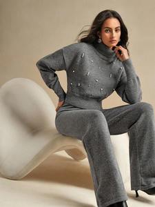 Ensemble de survêtement pour femmes, à porter toute la journée, vêtements de sport décontractés, style streetwear, pour l'entraînement, le fitness, le confort - Product Image 5