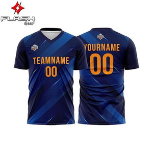 Maillot de football vierge chemise de pratique en maille de sport Hip Hop, maillot de football personnalisé uni avec sublimation, football personnalisé - Product Image 1