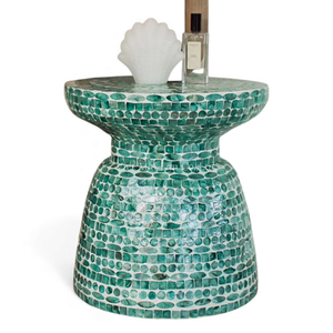 Mesa de Centro Moderna Hecha a Mano con Incrustaciones de Nácar, Mueble de Lujo con Incrustaciones de Concha para Decoración de Interiores - Product Image 2