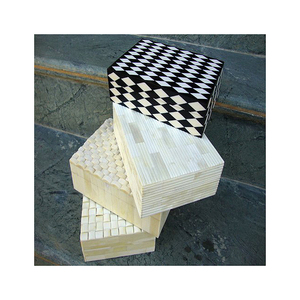 Boîte à bijoux en bois de meilleure qualité avec incrustation d'os indien bois de vadrouille coloré pour cadeau directement du fabricant indien - Product Image 2