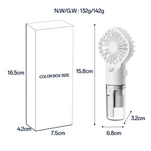 Mini Ventilador de Mano Recargable por USB, Enfriador de Aire Personal con Pulverizador de <span class=keywords><strong>Agua</strong></span> Nano para Oficina, Exteriores, Fábrica, Venta al por Mayor - Product Image 6