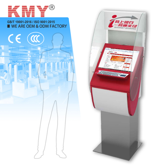 Custom 5 Units MOQ 15-22 Inch Airport Guidance Kiosk Touch Screen Floor Standing Sheet Metal Enclosure Provided Component SDK