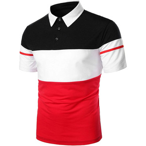 Golf hecho a medida para polos con logotipo bordado, patrón sólido informal de punto de poliéster y LICRA, imprime tu propio diseño - Product Image 5