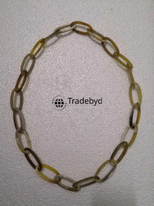 Collar de cuerno Tradebyd, joyería Tribal elegante, collar ecológico hecho a mano para hombres y mujeres - Product Image 4