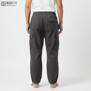 Sarga al aire libre de algodón plisado suelto Casual pierna ancha ropa de trabajo pantalones Cargo Streetwear Jogger Pantalones Hombre invierno - Product Image 2