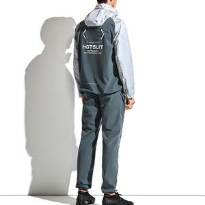 Último diseño hombres Fitness compresión deportes gimnasio entrenamiento chándal transpirable 100% poliéster hombres Jogging chándal - Product Image 2