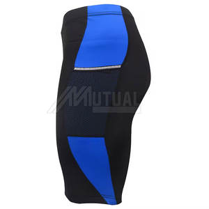 Pantalones cortos de bicicleta atléticos de secado rápido para mujer de etiqueta privada, pantalones cortos elásticos de cintura media con patrón sólido, precio de fábrica para entrenamiento - Product Image 3