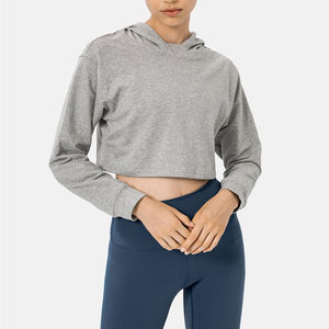 Sweat-shirts pour femmes en molleton avec broderie 3D effet délavé, teinture unie, prix d'usine, marque privée, haute qualité - Product Image 2