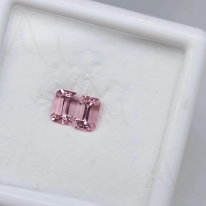 Anillo de morganita Rosa cultivado en laboratorio, Octágono, corte de piedras preciosas sueltas, anillo de morganita de alta calidad y fabricación de joyas, corte de piedras preciosas personalizable - Product Image 4