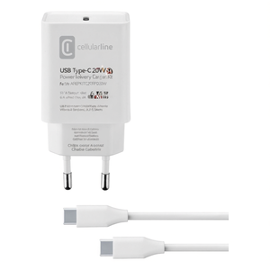 Caricabatterie USB <b>Type</b>-<b>C</b> <b>CHARGER</b> KIT 20W Power Delivery White ACHIPDKITC2CPD20WW - Product Image 3
