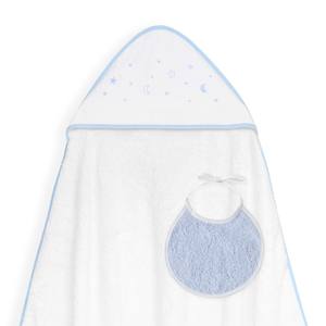 Serviette de bain carrée Luna-Blue 100x100 400 GSM en coton pour usage domestique, pour nouveau-nés, pour la salle de bain - Product Image 1