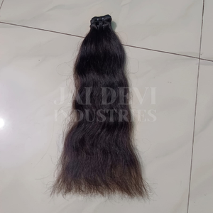 Extensions de cheveux indiens vierges Remy naturelles 100% cuticules alignées pour filles et femmes Texture lisse Sans perte - Product Image 1