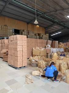 Lustre en bambou fait à la main, lampe à suspension en rotin de style moderne pour salon de thé - Product Image 5