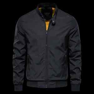 Moda 2025, ropa de calle, chaqueta Bomber con bolsillo y cremallera, logotipo para hombre, chaqueta cortavientos personalizada para hombre, abrigo de alta calidad para hombre - Product Image 6