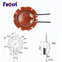 20W 1 inci 25.4mm Diameter dalam koil suara fenolik diafragma Alarm klakson Speaker komponen Unit Driver Aksesori suku cadang