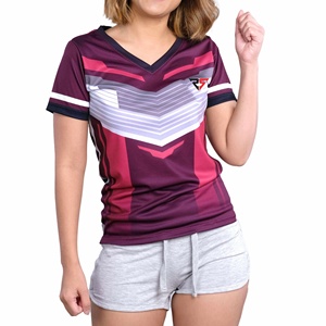 Vente en gros 2023 été Nouveau T-shirt à manches courtes pour femmes Fashion Slim Fit Sublimation T-shirt pour femmes - Product Image 1