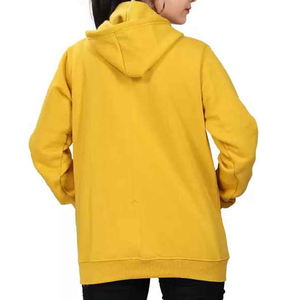 Pull-over à capuche pour femmes, vente en gros, couleur unie, Logo personnalisé, surdimensionné - Product Image 3