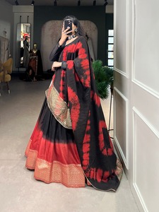 Dernier Designer Pure Chanderi Soie Tissage Bordure Lehenga Choli Par Fab Zone - Product Image 5