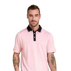 เสื้อโปโลชาย แขนสั้น ดีไซน์ทันสมัย สำหรับกอล์ฟ ปิดกระดุม 3 เม็ด แต่งดีเทลตัดสี รับสกรีนโลโก้ ราคาสุดคุ้ม - Product Image 3