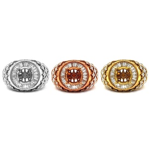 Livraison Rapide Bijoux de Haute Qualité Or Jaune Massif 18K Véritable Diamant Classique Bague de Mariage et de Fête Halo Femme - Product Image 4