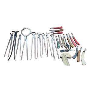Kit d'outils de maréchal-ferrant professionnel Kit de ferrage pour chevaux Nipper Hoof Horse Farrier Tools Kit de qualité allemande - Product Image 2