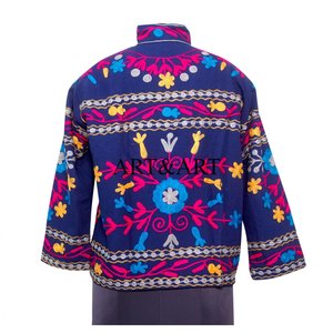 Bolso de Lona Ecológico Hecho a Mano con Diseño Floral para Mujer, Bordado Suzani, con Botones de Algodón, para Otoño e Invierno - Product Image 5