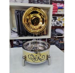 Plato Calentador Decorativo Premium para Buffet de Hotel y Presentación Elegante de Comida - Product Image 1