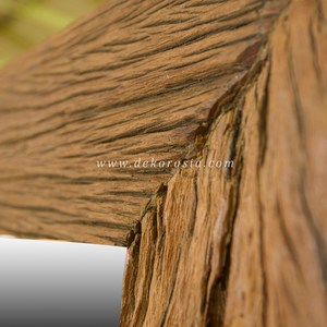 Espejo rústico de madera para decoración del hogar, decoración de pared, espejo Vintage decorativo - Product Image 3